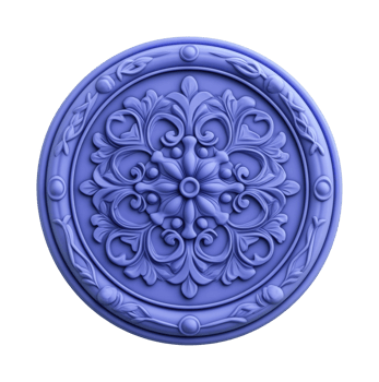Intricate ornamental circular design with elegant symmetry png