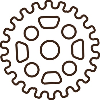 bicycle gear icon design vector