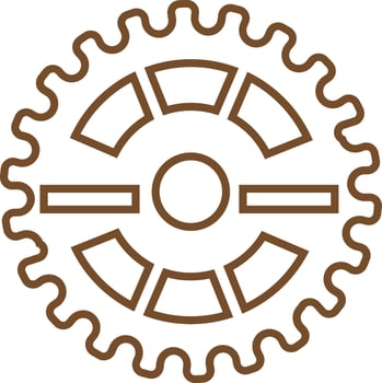 bike gearwheel design vector