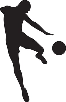 man and woman soccer icons vector