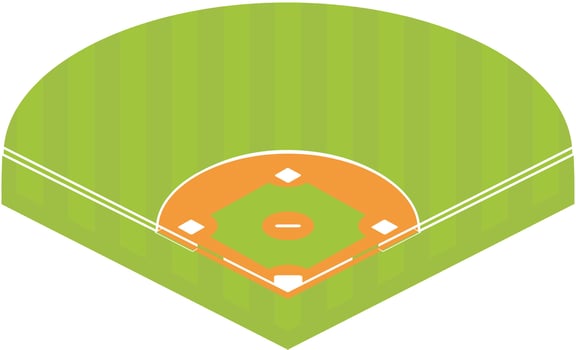 ballpark layout icon vector