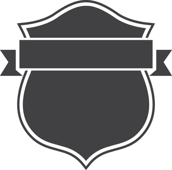 vintage crest and banner set vector
