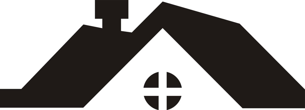 rooftop and building icons vector