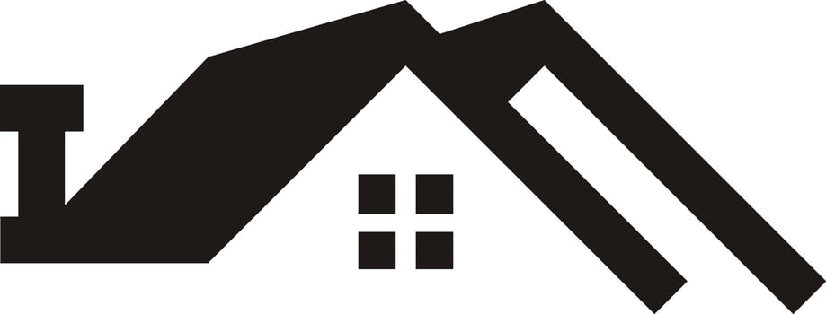 black roof design clipart vector