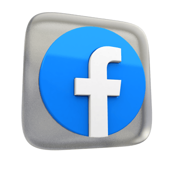 Square Facebook 3D Render Icon png