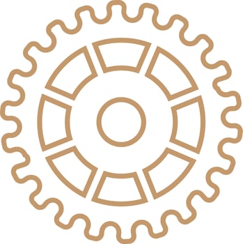 bike sprocket gear set vector