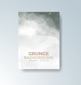 Watercolor overlays on creative card formats. vector