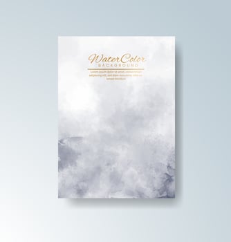 Watercolor texture overlays on clean stationery. vector