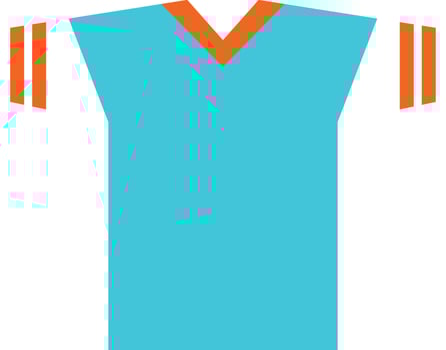 flat football gear collection vector