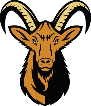 rams mascot logo set vector