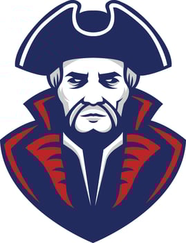 pirate head emblem pack vector