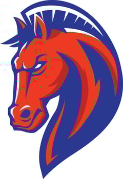 elegant horse design vector