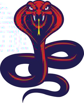 snake head emblem pack vector