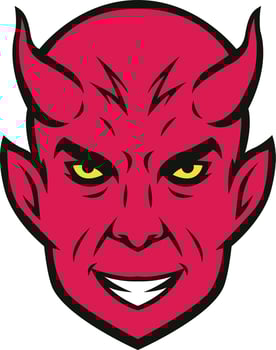 evil mascot logo icons vector