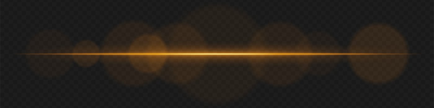 Sound waves on black background with a yellow light vector