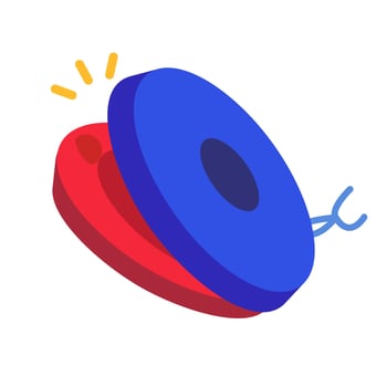Pop castanets sound icon. vector
