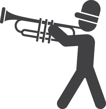 marching band symbols icon vector