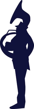 musician marching band icon vector