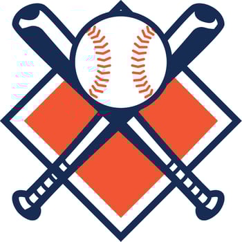baseball badge design set vector