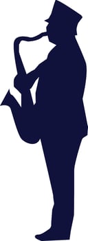 marching musician silhouette icons vector