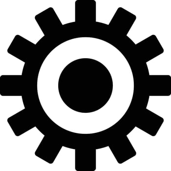 mechanical gear symbol set vector