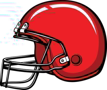 football helmet icon set vector