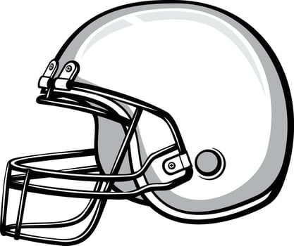 gridiron helmet design vector