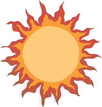 space objects colored icons vector
