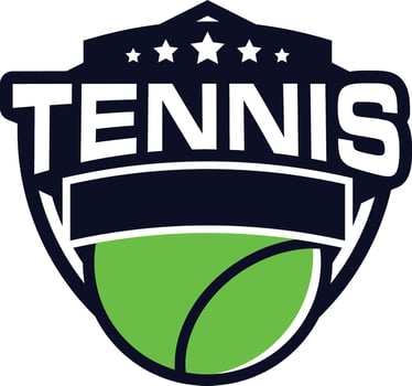 sport club tennis logos vector