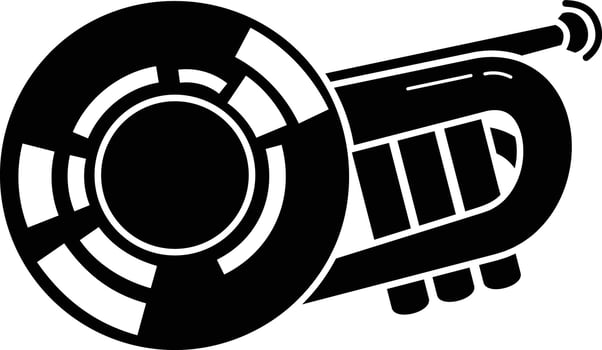 trumpet icon bundle design vector