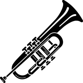 trumpet symbol icons vector