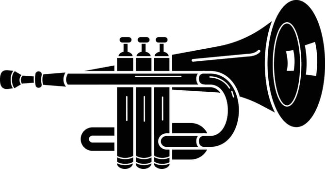 musical trumpet icons pack vector