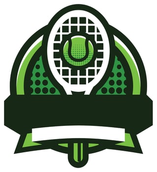 club tennis icon design vector