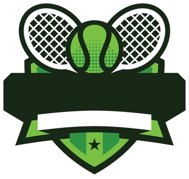 tennis branding logo icons vector