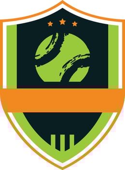 tennis badge logo sport team identity tennis tournament design template e sport badge vector