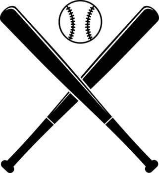baseball bats logo vector