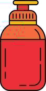 a bottle of sunscreen vector
