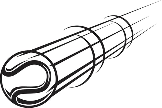 tennis speed ball icon vector