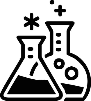 thin line lab icons vector