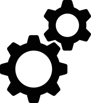 gear mechanism icon set vector