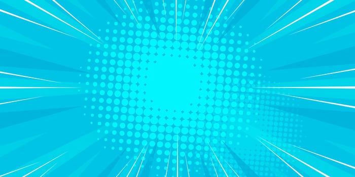 Comic book background with rays of light vector