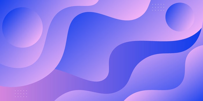 Abstract colorful blue wave banner background. Trendy and simple wave pattern background. Eps10 vector