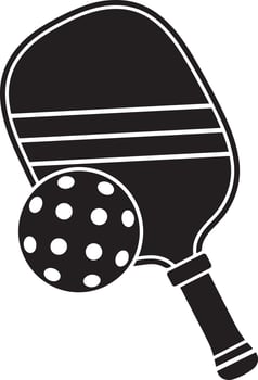 traditional pickleball gear vector
