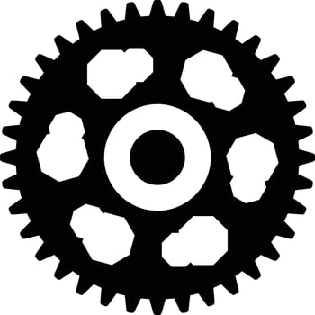modern gear design set vector