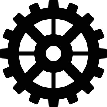 cogwheel and industrial gear set vector
