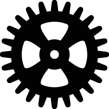 cog wheels gear bundle vector