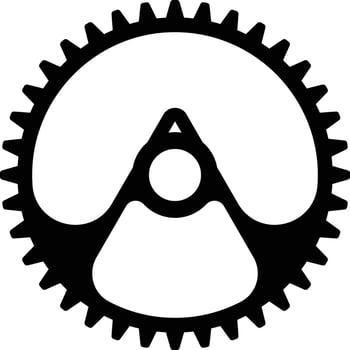 mechanical gear collection vector