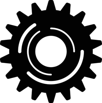 industrial gear icon collection vector