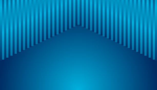 Blue minimal stripes abstract geometric tech background vector