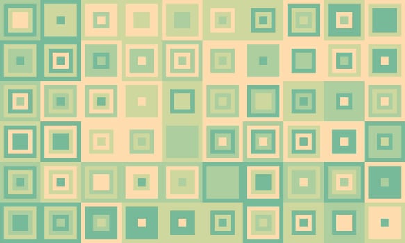 Abstract geometric background featuring a calming pastel palette of green and beige squares. Ideal for website banners, presentations, or as a subtle texture. vector